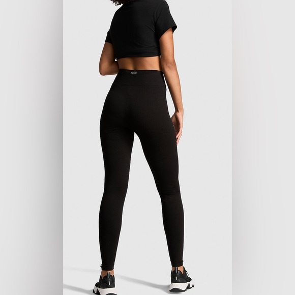 NWT Pink Victoria’s Secret Seamless Classic Leggings - Picture 3 of 4